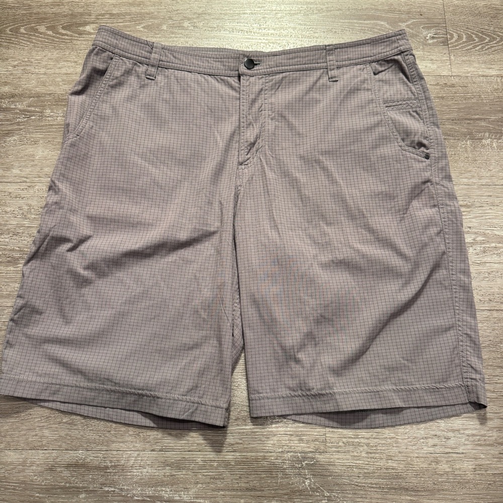 Lululemon Short Mens 40 Gray Micro Grid Pattern ABC Commission Tech Golf Travel